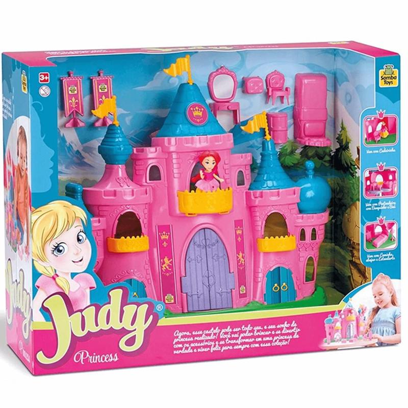 Castelo Princesa Judy com Boneca e Acessórios Samba Toys - Casinha